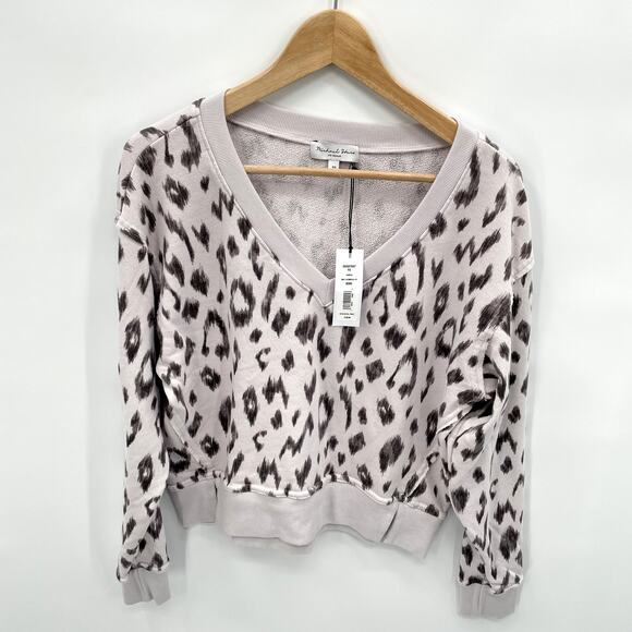 MICHAEL STARS Evereve NWT Camila Ikat V-Neck Sweatshirt // XS - Picture 5 of 12